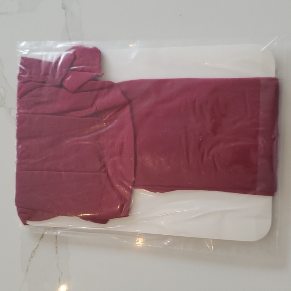 Givenchy Hosiery size C pomegranate color gloss Lycra sheer25 denier sandelfoot - Picture 3 of 4